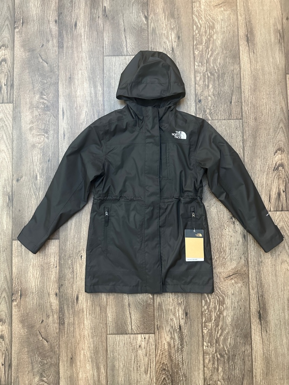 The North Face Waterproof Shell Jacket Girls S(7/8) Black DOWN JACKET IS MISSI
